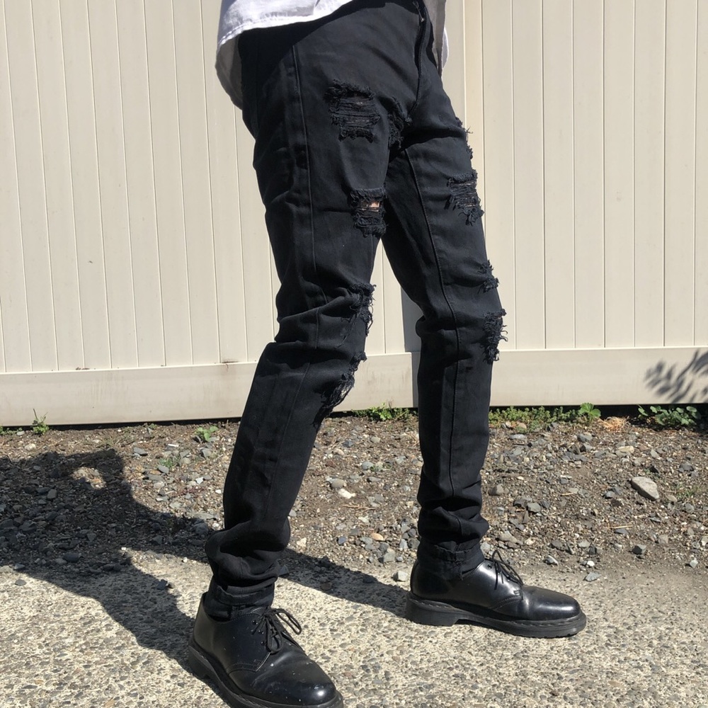 Embellish California Ripped Standard Denim - Picture 3 of 4
